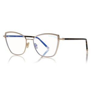 NEW TOM FORD EYEGLASSES ROSE GOLD WOMEN CAT EYE EYEWEAR
